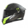 Helmetë integrale Nox N401 Crower, me vizor, e zezë Flu