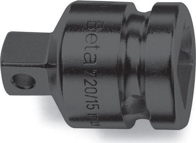 Adapter goditës BETA 720/15, 1/2" femër në 3/8" mashkull, i zi