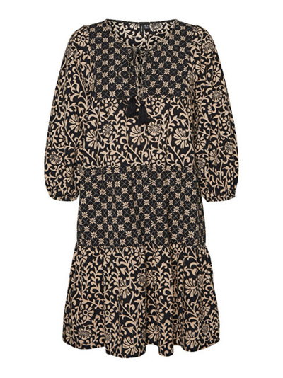 Fustan Vero Moda VMMAYA Regular Fit, bezhë/zi