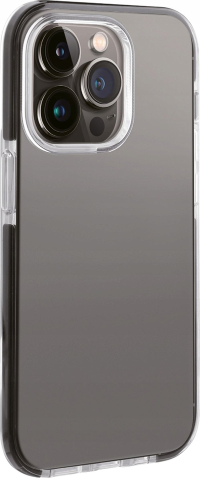 Këllëf telefoni Vivanco Rock Solid për iPhone 14 Plus, TPU, mbron nga rëniet deri 2 m, transparent me të zezë