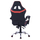 Kolltuk gaming + këmbalec HM1157.01, zezë/ kuqe