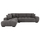 Divan këndor i majtë Corner Sofa COVEN HM3266.03L, 298x208cm, tekstil, gri e errët