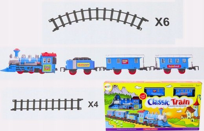 Set tren lodër LEAN Toys 20473, me bateri, me drita dhe zë, shumëngjyrësh