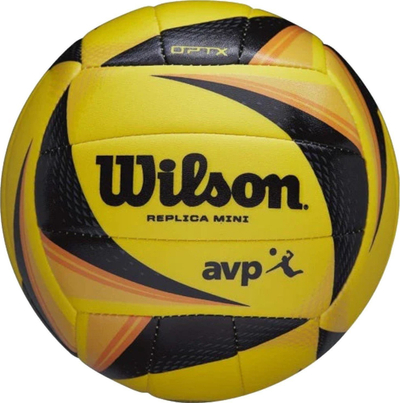 Top volejbolli Wilson Optx AVP Replica Mini, poliuretani, i verdhë