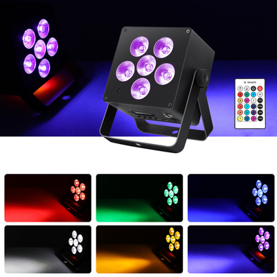 Reflektor LED Light4Me Accu Par RGBWA UV, portativ me bateri, me telekomandë, i zi
