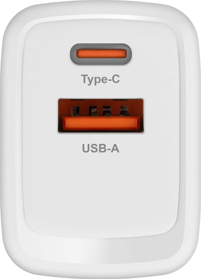 Полнач за ѕид Kruger&amp;Matz 45W GaN, USB A, USB C, бел