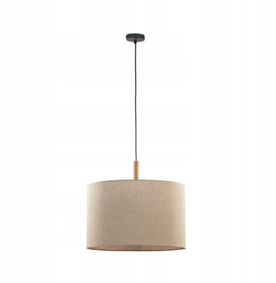Llambadar varës TK Lighting Deva Nature, 1 llambë, abazhur tekstil, bezhë