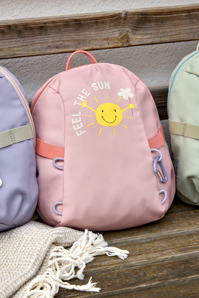 Çantë shpine fëmijësh Shpina Tiny Backpack Sun Peach, e vogël, ngjyrë pjeshke