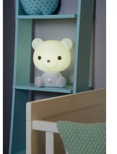Lampë nate për fëmijë ACA Lighting Bear, 15W, e bardhë