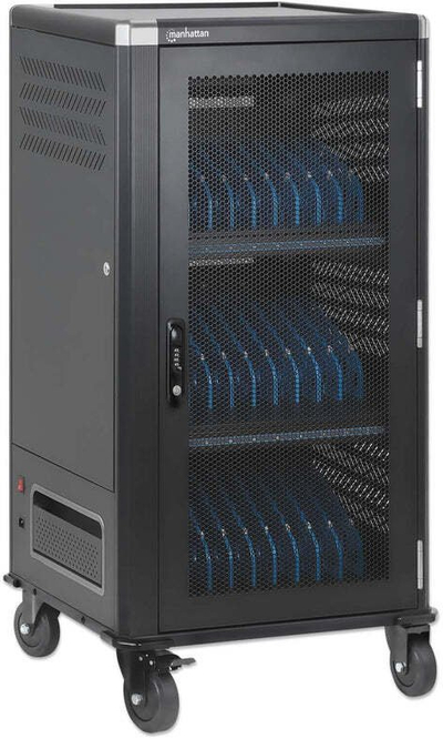 Karroca Manhattan 30-Port USB-C Charging Cart, 30 pajisje, 65W, e zezë