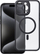 Kapak mbrojtës Full Matte Mag Cover për iPhone 15 Pro Max, kompatibil me MagSafe, i zi