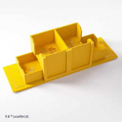 Кутија за карти Gamegenic Star Wars Unlimited Double Deck Pod, за 2 деки, жолта