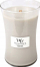 Qiri WoodWick Warm Wool Large Hourglass, 17.8cm, fitil druri, gri