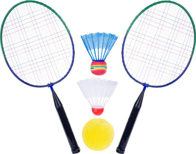 Set badminton Enero Short, raketa 46cm, për fëmijë, shumëngjyrësh