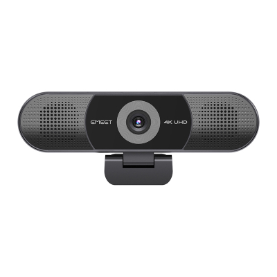 Webcam eMeet SmartCam C980 Pro 4K, gjithçka në një, 4 mikrofona, i zi