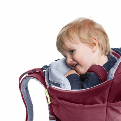 Karrige-shpinore për kalamaj Deuter Kid Comfort, sistem Aircontact, xhepa anësorë, maron