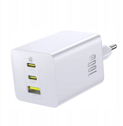 Karikues muri Baseus EnerFill FE11, 100W, 2x USB-C edhe USB-A, i bardhë
