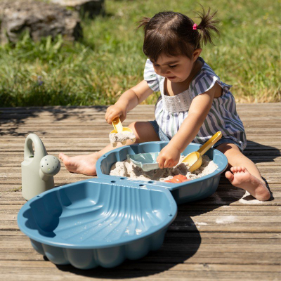 Rërëbërës me dy pjese Smoby Life 850212, plastikë e ricikluar, për kalamaj, jeshile