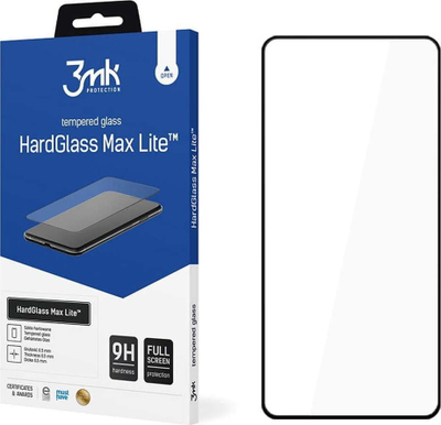 Mbrojtëse ekrani 3MK HardGlass Max Lite për Samsung Galaxy S22, xham i kalit 9H, me kornizë të zezë