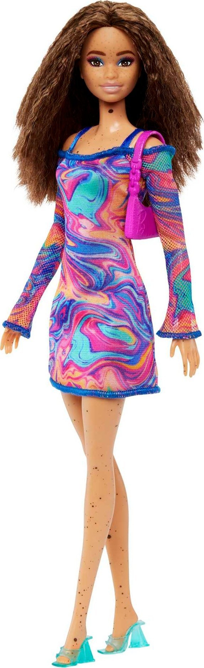Kukull Barbie Mattel Fashionistas FBR37 HJT03, 29cm, flokë të valëzuara, shumëngjyrëshe