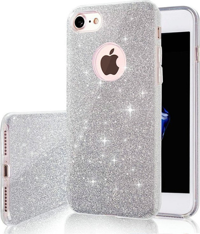 Maskë telefoni Xiaomi Redmi Note 12 4G, glitter silikoni, mbrojtëse, argjendtë
