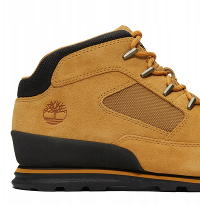 Çizme malore Timberland Euro Rock Mid Hiker, lëkurë zdruk, ngjyrë gruri
