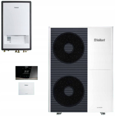 Pompë ngrohje Vaillant aroTHERM Split 11.9 kW, ajër–ujë, trefazor, e bardhë