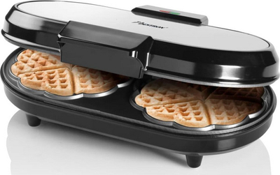 Toster për waffle Bestron, i argjendtë