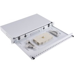 Panel optik Alantec FOP-1U-24SCS-S, 24xSC, 1U, gri