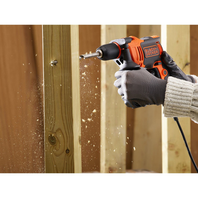 Trapano goditës Black&Decker BEH710, 710W, me kabllo, portokalli e zezë