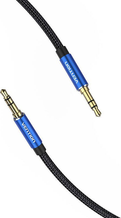 Kabllo audio Vention Cotton Braided, 3.5 mm plug to plug, 2 m, blu