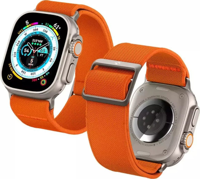 Rrip ore Spigen Fit Lite Ultra për Apple Watch 4/5/6/7/SE/8/Ultra, 44/45/49mm, najlon, portokalli