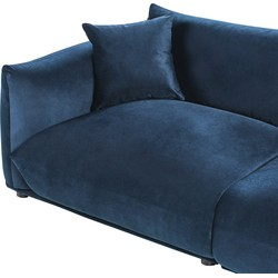 Kauç treshe Beliani Luvos, kadife, moderne, blu e errët