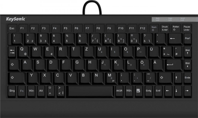 Tastierë Keysonic ACK-595C+, me kabllo, DE, e zezë