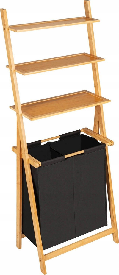 Raft shkalle WENKO Ecori, me thes rrobash, bambu MDF, i zi