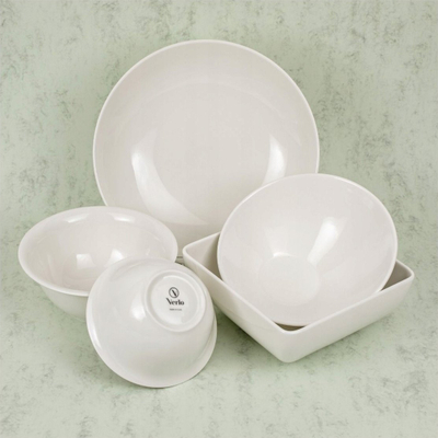 Enë e thellë BANQUET Verlo, 2000 ml, porcelan, e bardhë