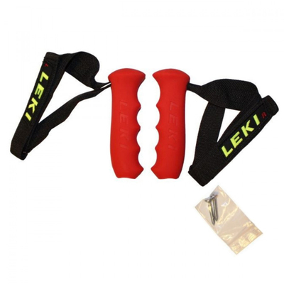 Gripa zëvendësuese për shtiza skish Leki Soft Downhill, për tub 18 mm, të kuq