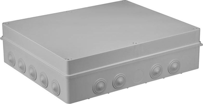Kuti hermetike sipërfaqësore Pawbol S-BOX 806, 460x380x120mm, IP55, gri