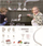 Set lodrash Masterkidz Pipe System STEM, 80 pjesë, për board, i bardhë