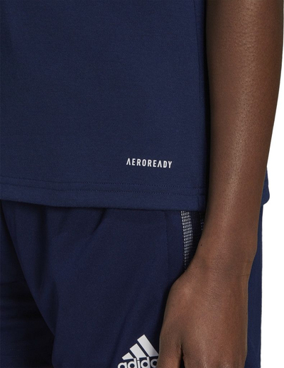 Bluzë polo Adidas Tiro 21 GK9674, AeroReady, për burra, blu e errët