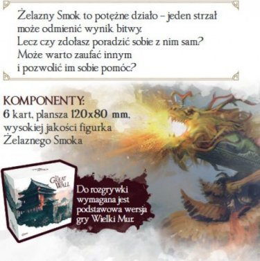 Zgjerim loje tavoline Awaken Realms The Great Wall Iron Dragon, për lojën bazë The Great Wall