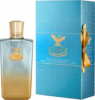 Parfum burrash The Merchant of Venice La Fenice Pour Homme, Eau de Parfum, 100ml, blu me të artë