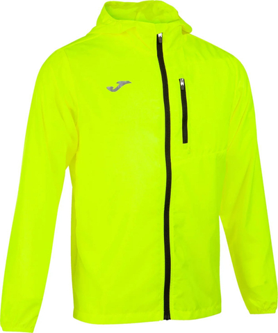 Xhaketë vrapimi Joma R-trail Nature, kundra erës edhe shiut, me kapuç, e verdhë fluo