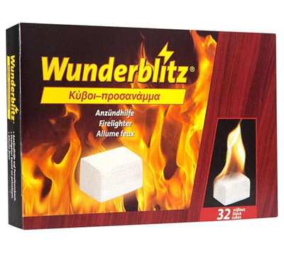 Ndezës zjarri Wunderblitz White, 32 copë, i bardhë