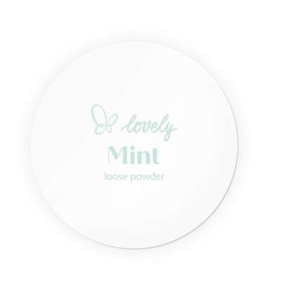 Pudër e lirë për fytyrë Mint Loose Powder, transparente, efekt që ja heq yndyrën, me mente