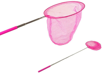 Rrjetë teleskopike Butterfly Net, 85 cm, rozë