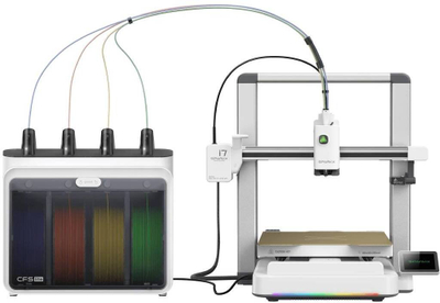 Printer 3D Creality SPARKX i7 Color Combo CFS Lite, shumëngjyrësh, trup alumini, argjendtë
