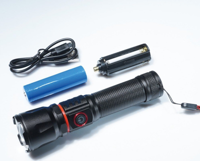 Dritë dore profesionale TS1889, LED 800Lm, rikarikueshme USB C, e zezë