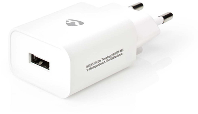 Karikues muri Nedis Travel, 12W, 1x USB A 2.4A, i bardhë