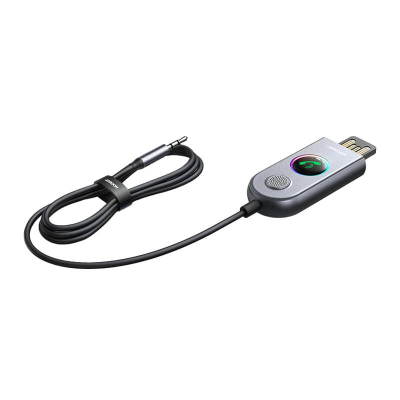 Marrës transmetues Bluetooth për veturë Joyroom JR-CB6, BT 5.3, USB AUX, gri